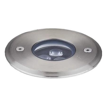 Ideal Lux - LED Nájezdové svítidlo FLOOR LED/3W/230V pr. 9 cm CRI 90 IP67 lesklý chrom