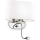 Ideal Lux - LED Nástěnná lampa 1xE14/40W/230V + LED/1W bílá/lesklý chrom