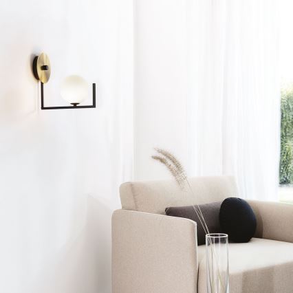Ideal Lux - LED Nástěnná lampa BIRDS 1xG9/3W/230V černá/zlatá