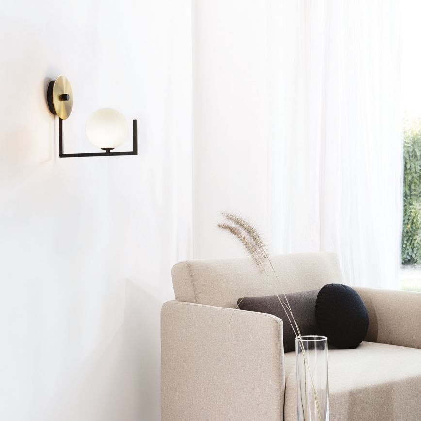 Ideal Lux - LED Nástěnná lampa BIRDS 1xG9/3W/230V černá/zlatá