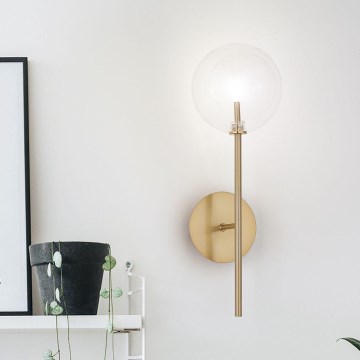 Ideal Lux - LED Nástěnná lampa EQUINOXE 1xG4/2W/230V mosaz/čirá