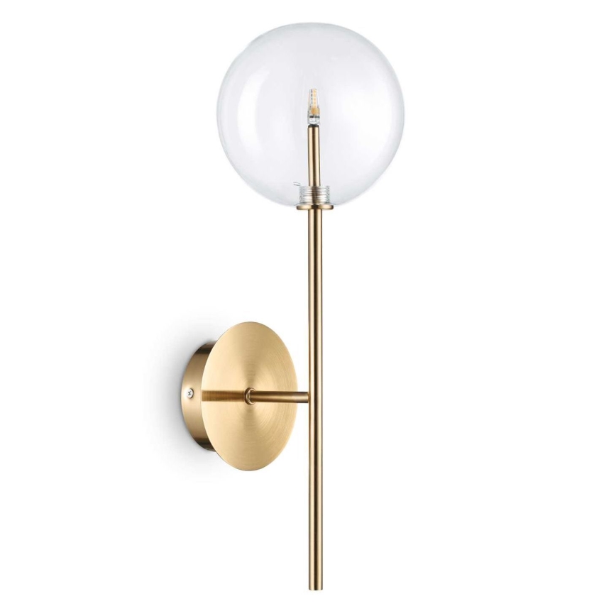 Ideal Lux - LED Nástěnná lampa EQUINOXE 1xG4/2W/230V mosaz/čirá
