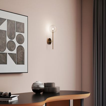 Ideal Lux - LED Nástěnná lampa EQUINOXE 1xG4/2W/230V mosaz/čirá