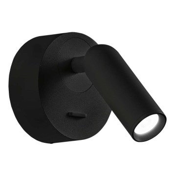 Ideal Lux - LED Nástěnné bodové svítidlo BEAN LED/3W/230V CRI 90 černá