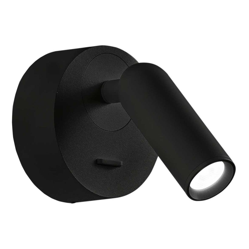 Ideal Lux - LED Nástěnné bodové svítidlo BEAN LED/3W/230V CRI 90 černá