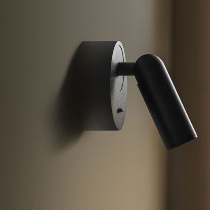 Ideal Lux - LED Nástěnné bodové svítidlo BEAN LED/3W/230V CRI 90 černá