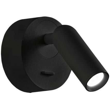 Ideal Lux - LED Nástěnné bodové svítidlo BEAN LED/3W/230V CRI 90 černá