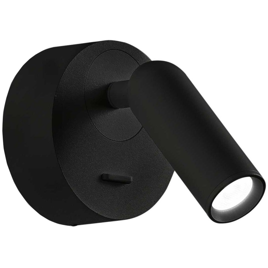 Ideal Lux - LED Nástěnné bodové svítidlo BEAN LED/3W/230V CRI 90 černá