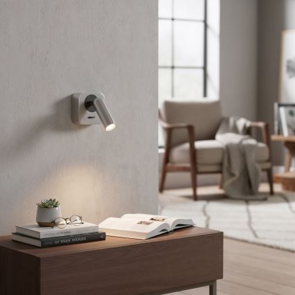 Ideal Lux - LED Nástěnné bodové svítidlo BEAN LED/3W/230V CRI 90 lesklý chrom