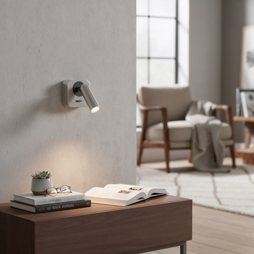 Ideal Lux - LED Nástěnné bodové svítidlo BEAN LED/3W/230V CRI 90 lesklý chrom