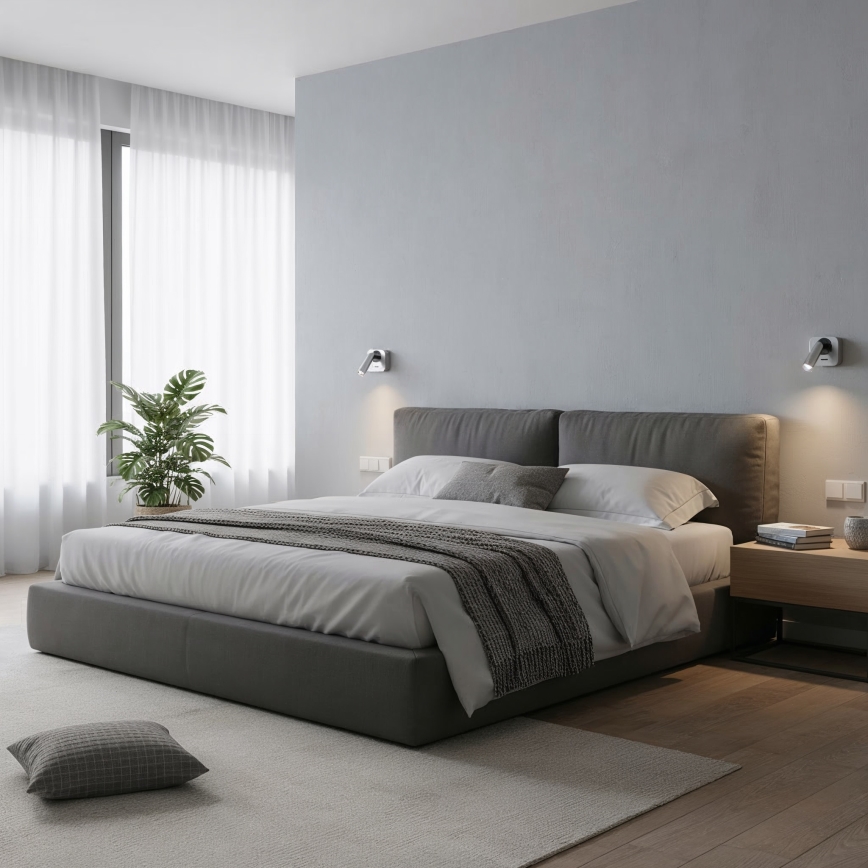 Ideal Lux - LED Nástěnné bodové svítidlo BEAN LED/3W/230V CRI 90 lesklý chrom