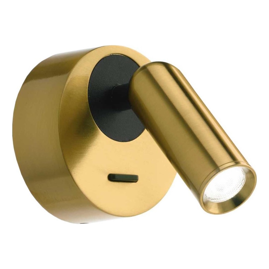 Ideal Lux - LED Nástěnné bodové svítidlo BEAN LED/3W/230V CRI 90 mosaz