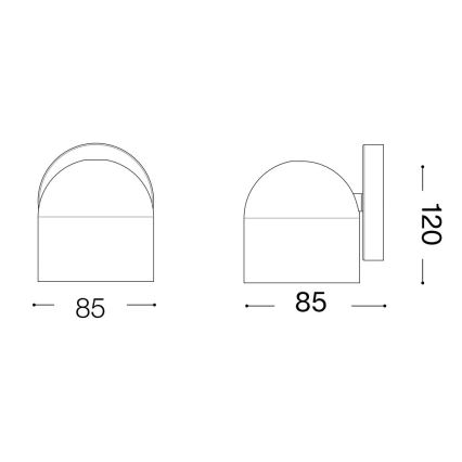Ideal Lux - LED Nástěnné bodové svítidlo DODO 1xGX53/9W/230V mosaz