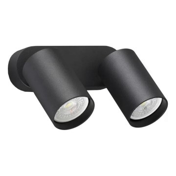 Ideal Lux - LED Nástěnné bodové svítidlo DYNAMITE 2xGU10/7W/230V CRI 90 černá