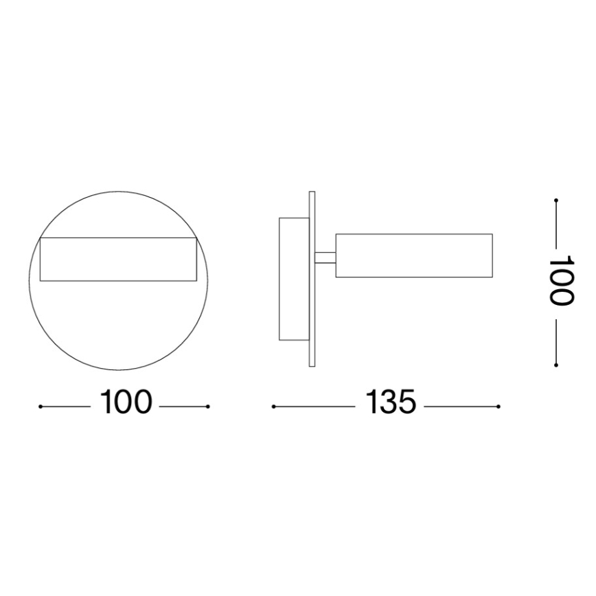 Ideal Lux - LED Nástěnné bodové svítidlo OBY LED/6W/230V CRI 90 bílá