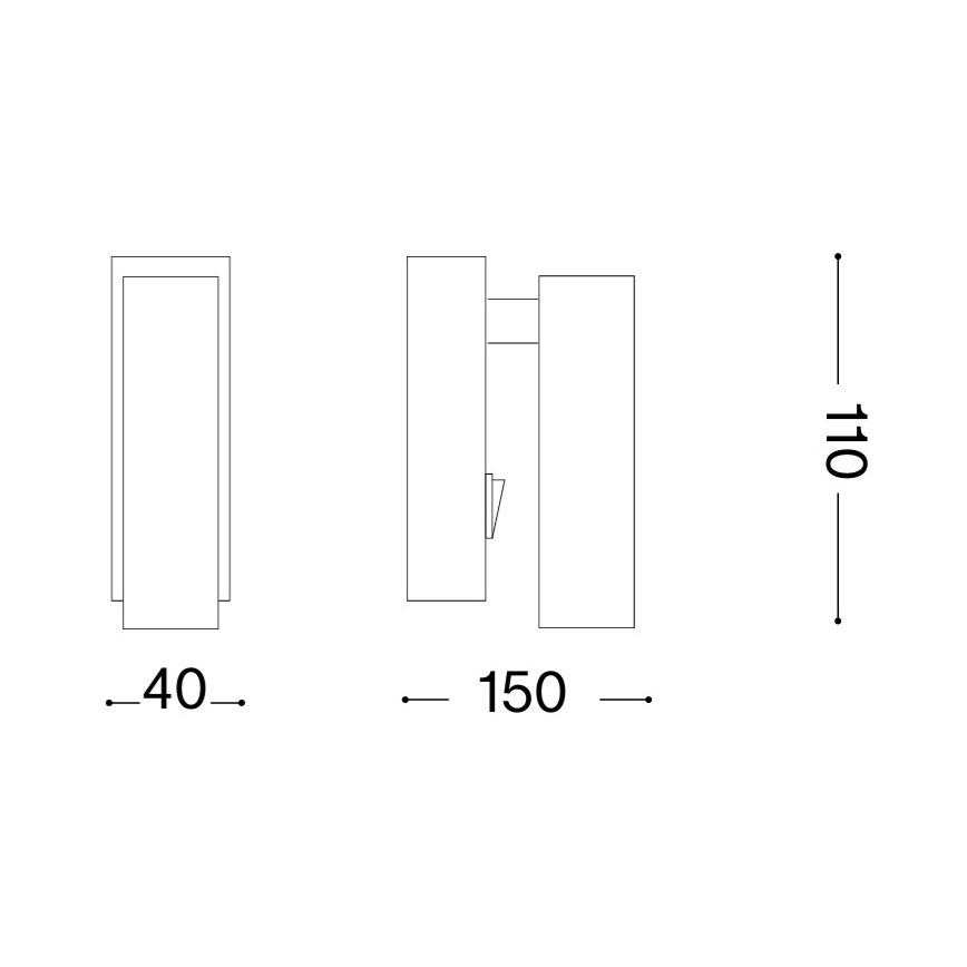 Ideal Lux - LED Nástěnné bodové svítidlo PAGE LED/3W/230V CRI 90 bílá
