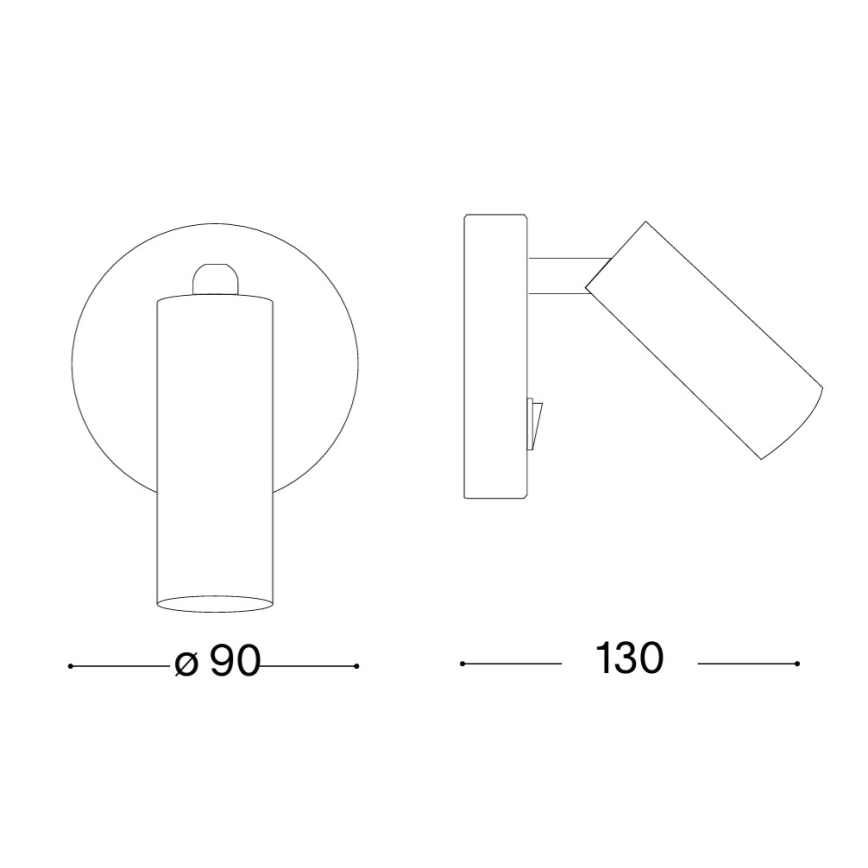 Ideal Lux - LED Nástěnné bodové svítidlo PAGE LED/3W/230V CRI 90 bílá