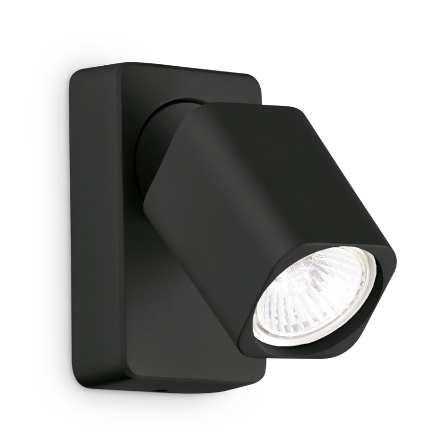 Ideal Lux - LED Nástěnné bodové svítidlo RUDY 1xGU10/7W/230V CRI 90 černá