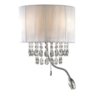Ideal Lux - LED Nástěnné svítidlo 2xE14/40W/230V + LED/1W