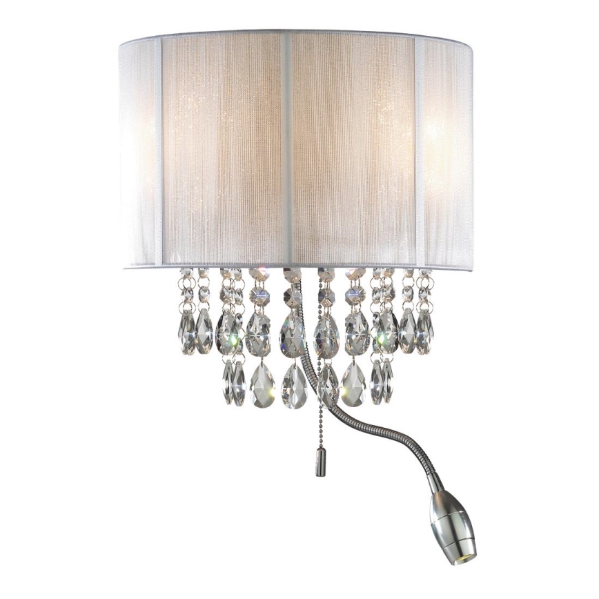 Ideal Lux - LED Nástěnné svítidlo 2xE14/40W/230V + LED/1W