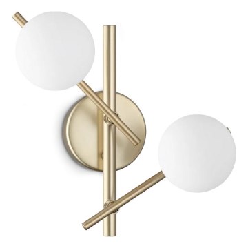 Ideal Lux - LED Nástěnné svítidlo ATLAS 2xG9/3W/230V zlatá