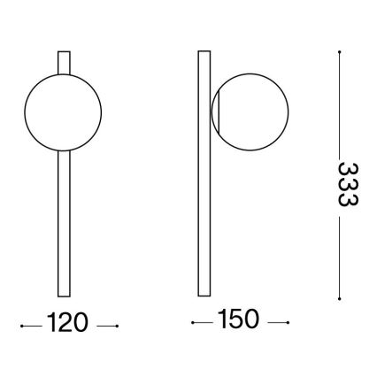 Ideal Lux - LED Nástěnné svítidlo BINOMIO 1xG9/3W/230V bílá