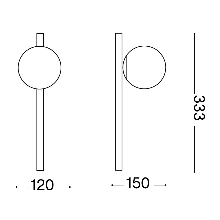 Ideal Lux - LED Nástěnné svítidlo BINOMIO 1xG9/3W/230V bílá