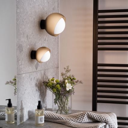 Ideal Lux - LED Nástěnné svítidlo BLOOM 1xG9/3W/230V zlatá/kouřová béžová