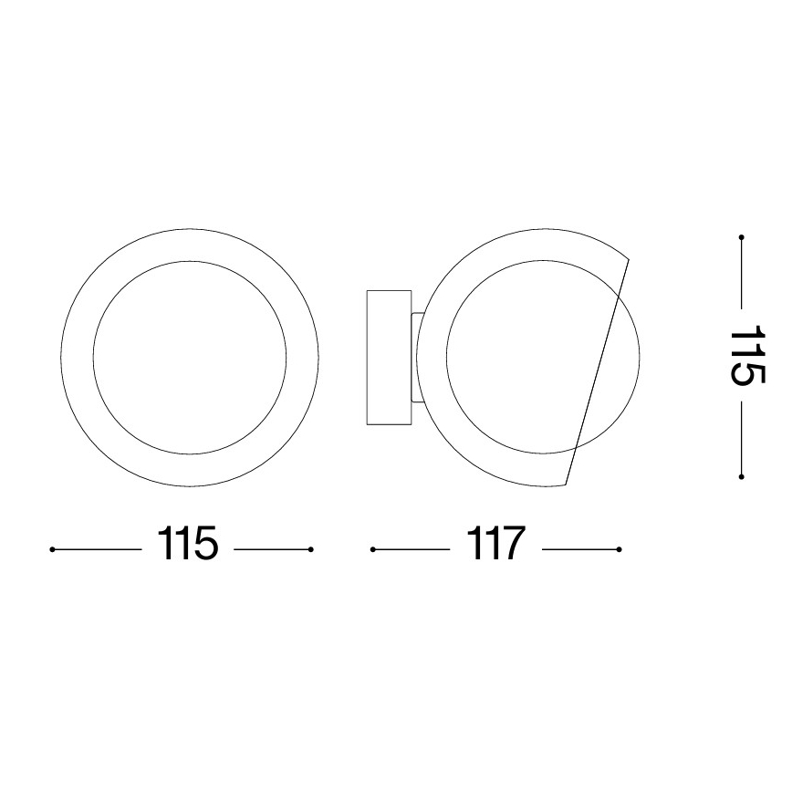 Ideal Lux - LED Nástěnné svítidlo BLOOM 1xG9/3W/230V zlatá/kouřová béžová