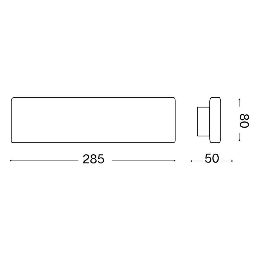 Ideal Lux - LED Nástěnné svítidlo DESK LED/12,5W/230V CRI 90 černá