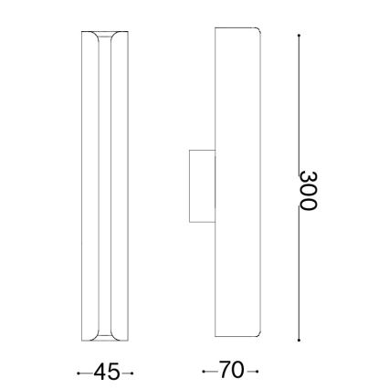 Ideal Lux - LED Nástěnné svítidlo DORICA LED/8,5W/230V CRI 90 antracit