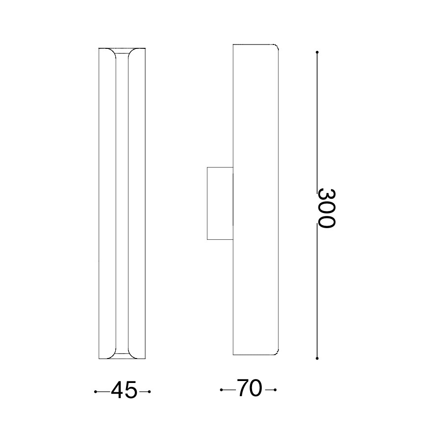 Ideal Lux - LED Nástěnné svítidlo DORICA LED/8,5W/230V CRI 90 matný chrom