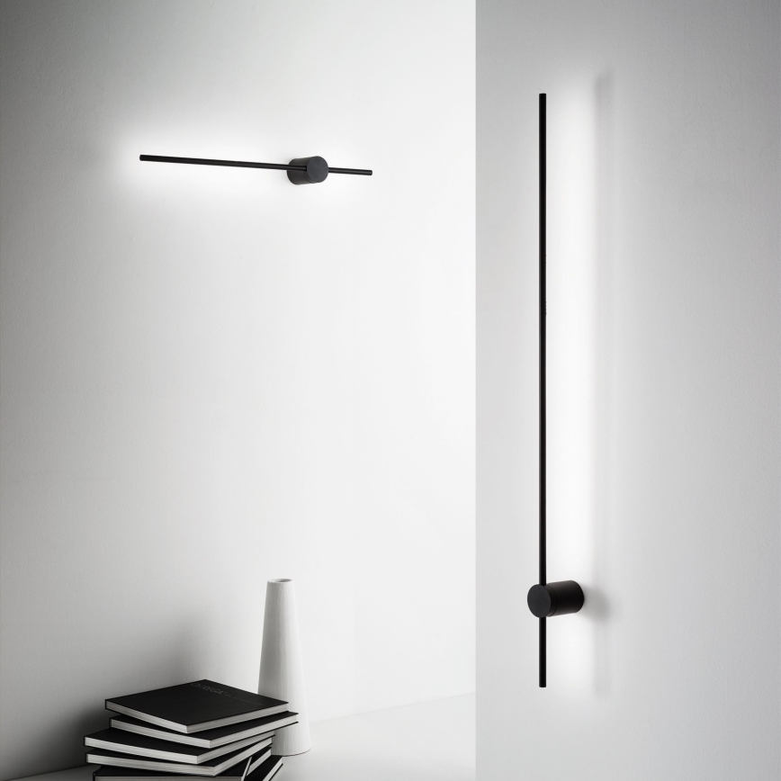 Ideal Lux - LED Nástěnné svítidlo ESSENCE LED/12W/230V 4000K 70 cm CRI 90 černá