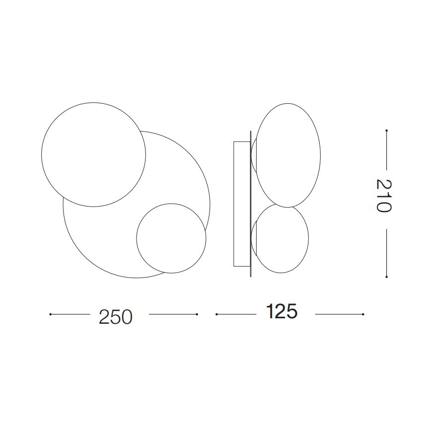 Ideal Lux - LED Nástěnné svítidlo NINFEA 2xG9/3W/230V bílá