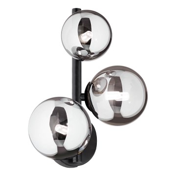 Ideal Lux - LED Nástěnné svítidlo PERLAGE 3xG9/3W/230V černá/kouřová černá