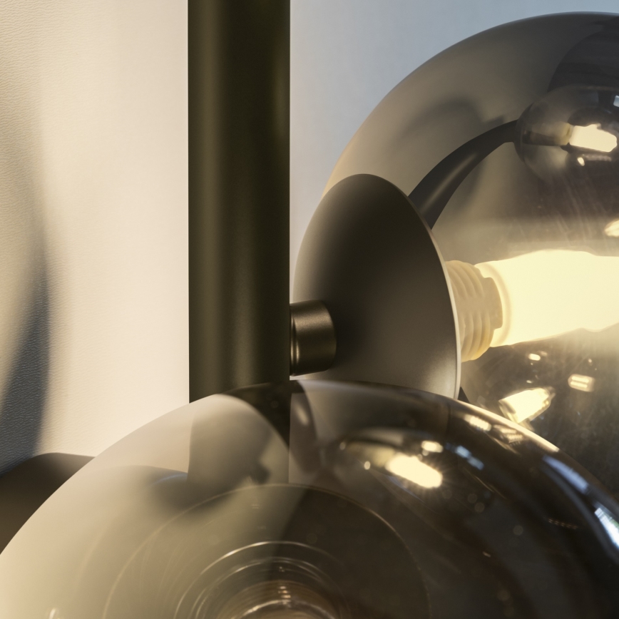 Ideal Lux - LED Nástěnné svítidlo PERLAGE 3xG9/3W/230V černá/kouřová černá