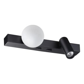 Ideal Lux - LED Nástěnné svítidlo PING PONG 2xLED/3W/230V CRI 90 černá