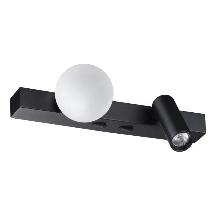 Ideal Lux - LED Nástěnné svítidlo PING PONG 2xLED/3W/230V CRI 90 černá