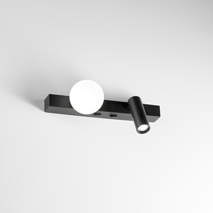 Ideal Lux - LED Nástěnné svítidlo PING PONG 2xLED/3W/230V CRI 90 černá