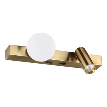 Ideal Lux - LED Nástěnné svítidlo PING PONG 2xLED/3W/230V CRI 90 mosaz