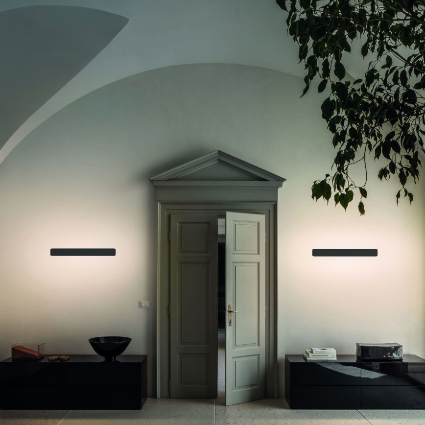 Ideal Lux - LED Nástěnné svítidlo ZIG ZAG LED/30W/230V 75 cm CRI 90 černá