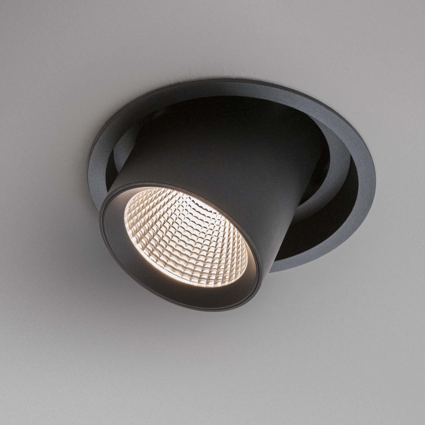 Ideal Lux - LED Podhledové bodové svítidlo NOVA LED/12W/230V 3000K CRI 90 pr. 10 cm černá