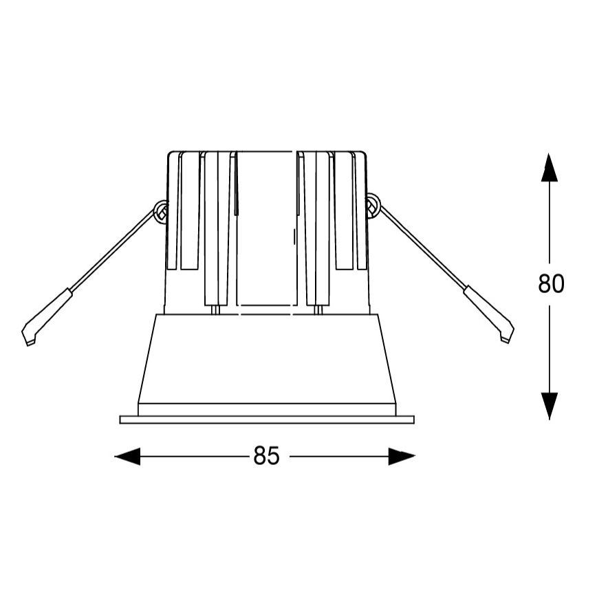 Ideal Lux - LED Podhledové svítidlo GAME TRIM LED/11W/230V 3000K CRI 90 pr. 8,5 cm IP40 bílá