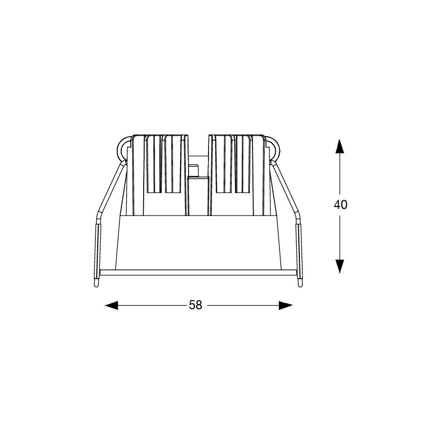 Ideal Lux - LED Podhledové svítidlo GAME TRIM LED/5,5W/230V 3000K CRI 90 pr. 5,8 cm černá