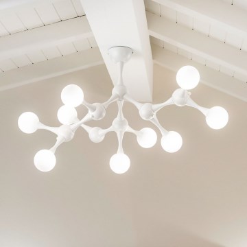 Ideal Lux - LED Přisazený lustr NODINO 9xG9/3W/230V bílá