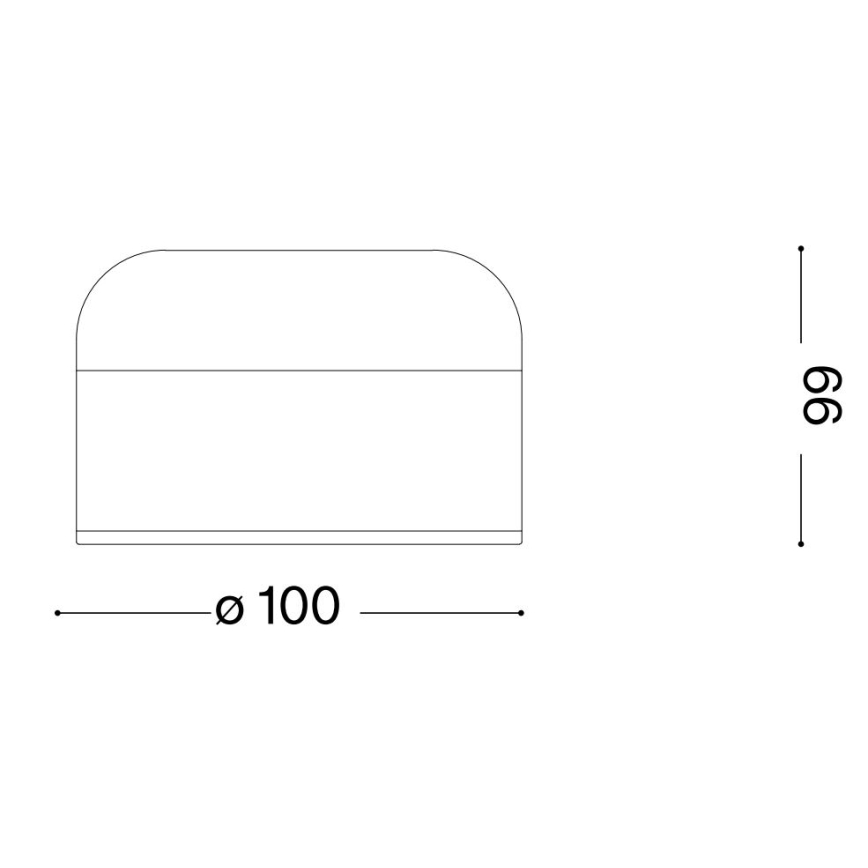 Ideal Lux - LED Stmívatelná dotyková stolní lampa MIGNON LED/5W/5V 1500 mAh pr. 10 cm CRI 90 lesklý chrom