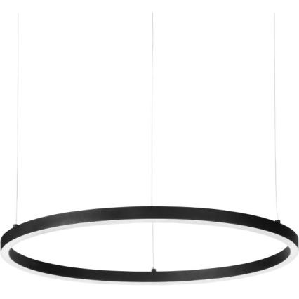 Ideal Lux - LED Stmívatelný lustr na lanku ORACLE SLIM LED/28W/230V 4000K pr. 50 cm CRI 90 černá