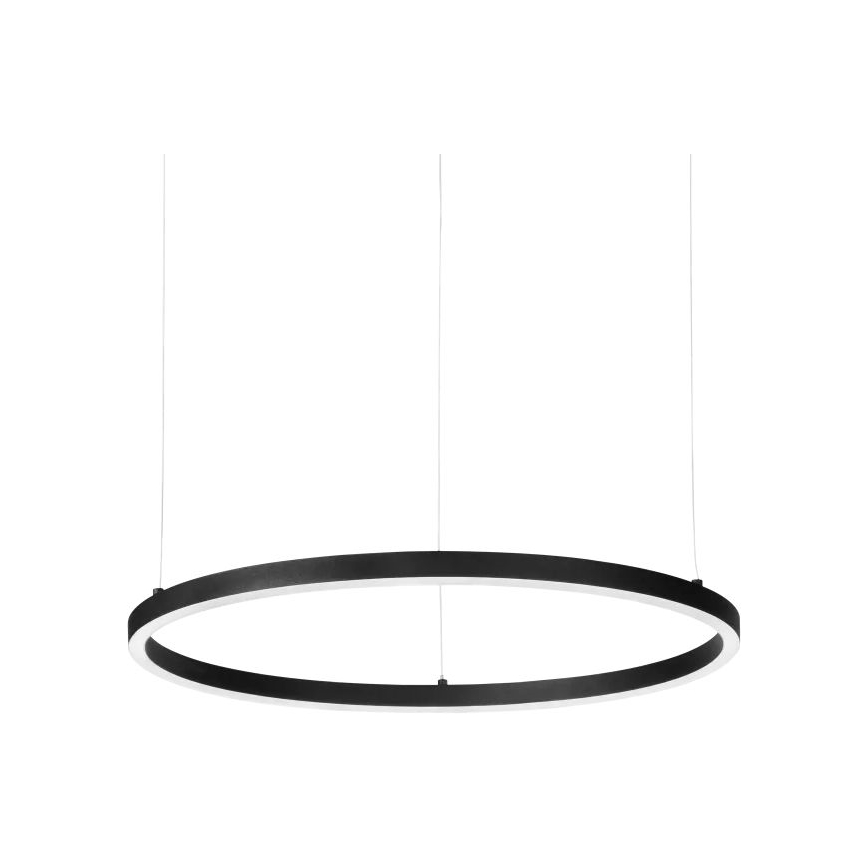 Ideal Lux - LED Stmívatelný lustr na lanku ORACLE SLIM LED/28W/230V 4000K pr. 50 cm CRI 90 černá