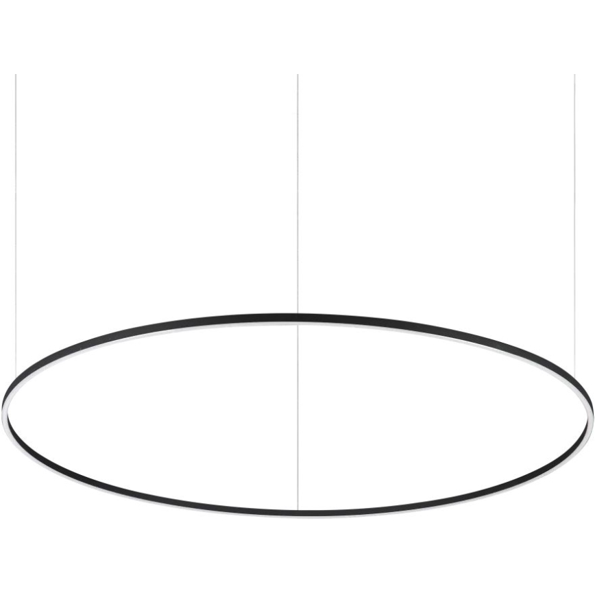 Ideal Lux - LED Stmívatelný lustr na lanku ORACLE SLIM LED/83W/230V 4000K pr. 150 cm CRI 90 černá