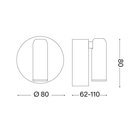 Ideal Lux - LED Stmívatelné nabíjecí dotykové nástěnné bodové svítidlo BEAN LED/3W/5V CRI 95 bílá